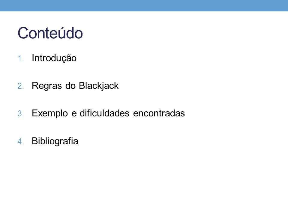 APLICAÇÃO DE TEORIA DA DECISÃO NO BLACKJACK - ppt carregar