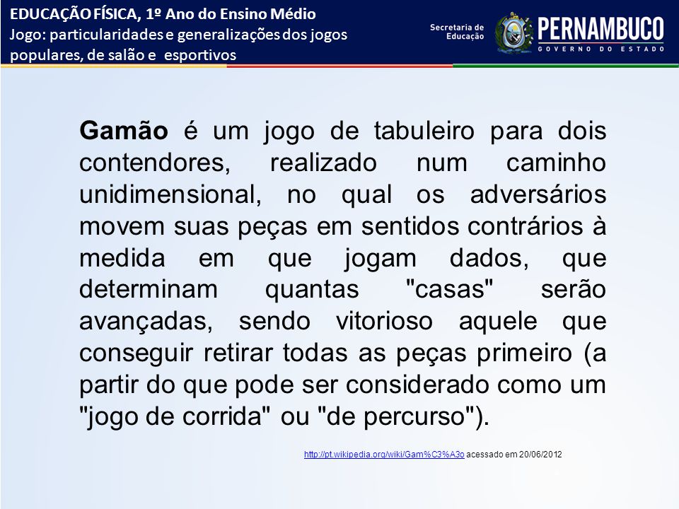 Particularidades e Generalizações Dos Jogos Populares, de Salão e Esportivos, PDF, Lazer