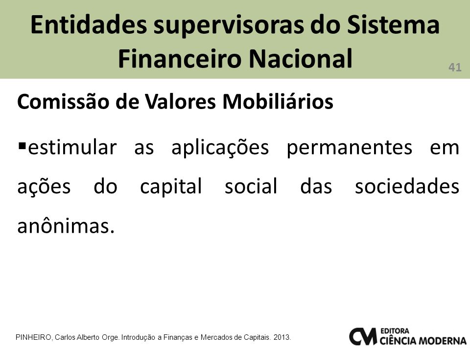 Entidades supervisoras do Sistema Financeiro Nacional