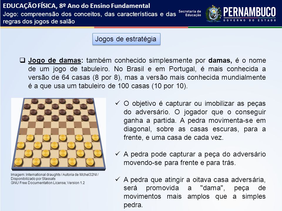 Jogo de Damas - Regra Portuguesa! 