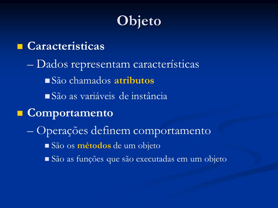 Programação Orientada à Objetos - ppt carregar