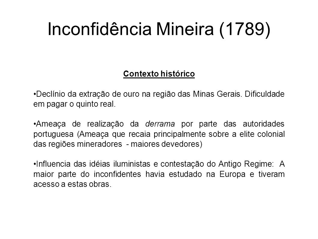 Inconfidência Mineira (1789)
