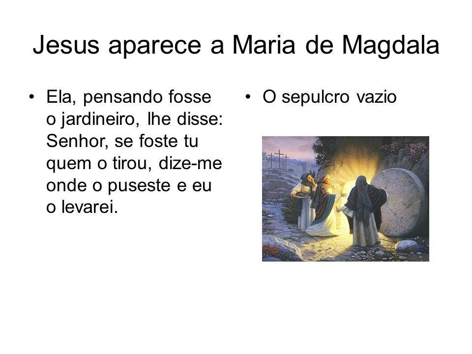 Jesus aparece a Maria de Magdala
