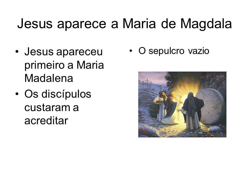 Jesus aparece a Maria de Magdala