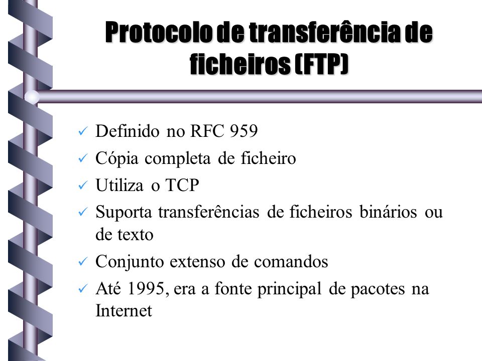 Protocolo de transferência de ficheiros (FTP)
