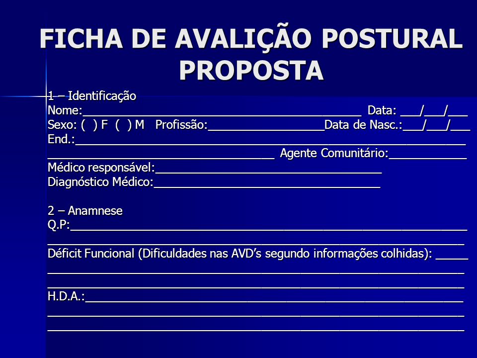 Fichade avaliação geriatria  Ficha anamnese, Avaliação, Avaliação postural