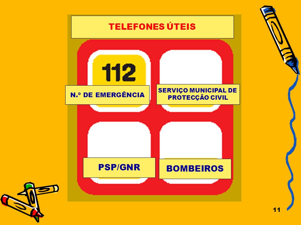 TELEFONES ÚTEIS PSP/GNR BOMBEIROS