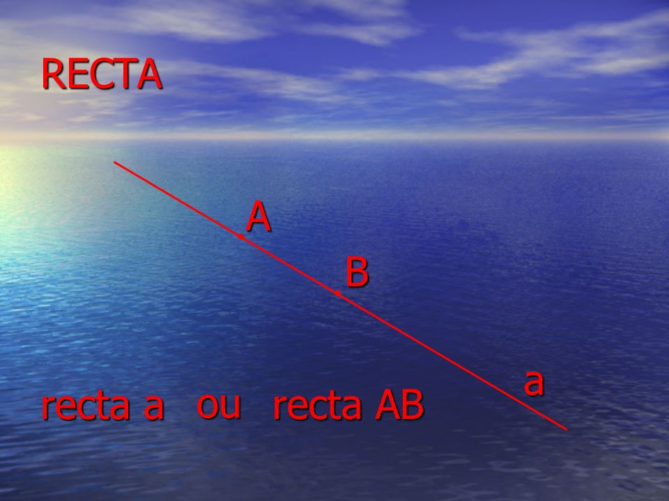 RECTA A B recta a recta AB a ou