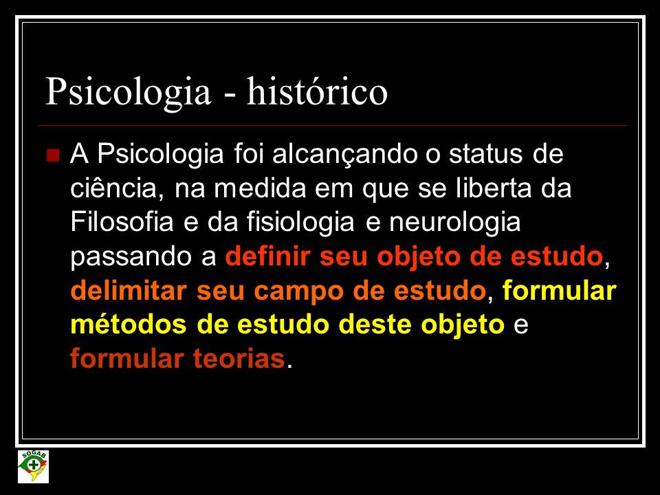Psicologia - histórico