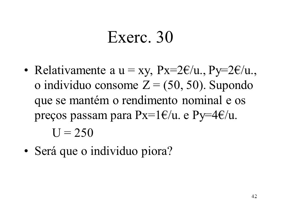 Exerc. 30