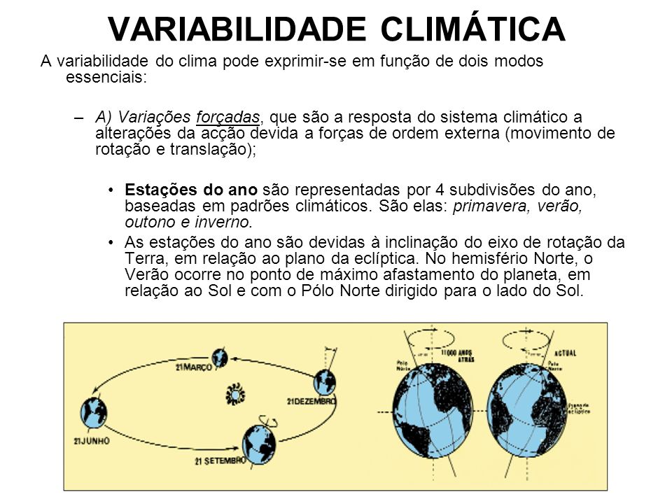 VARIABILIDADE CLIMÁTICA