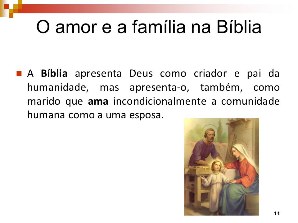 O amor e a família na Bíblia
