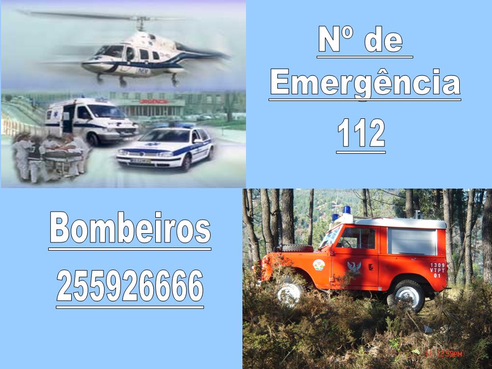 Nº de Emergência 112 Bombeiros