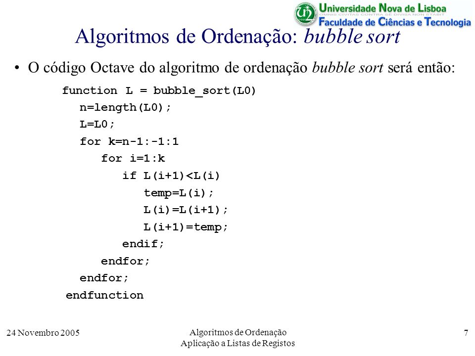 Algoritmos de ordenação - O famoso Bubble Sort