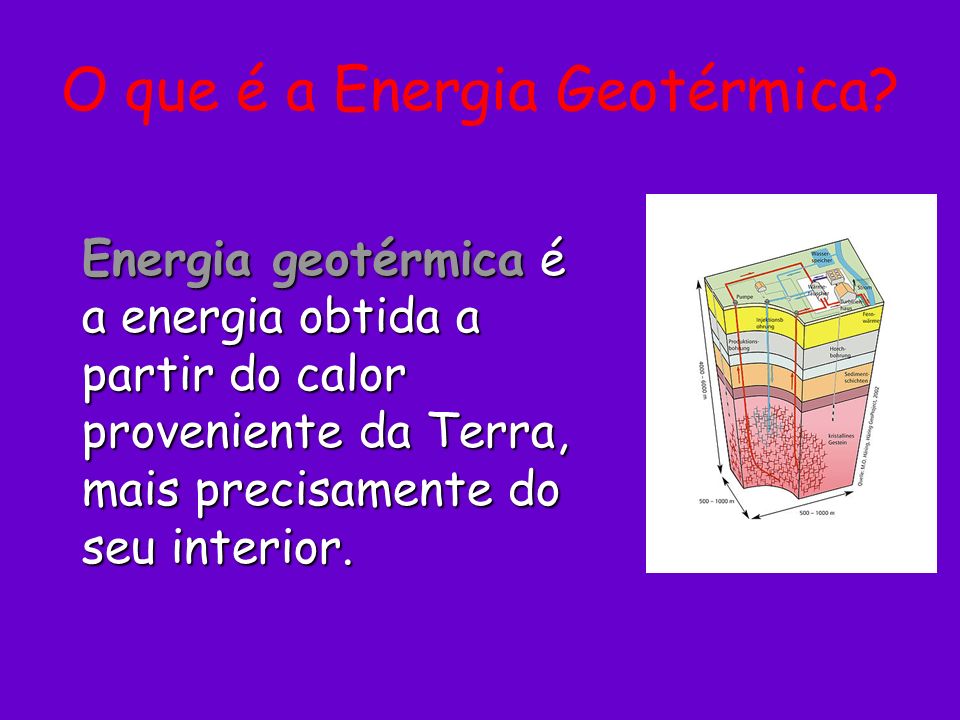 O que é a Energia Geotérmica
