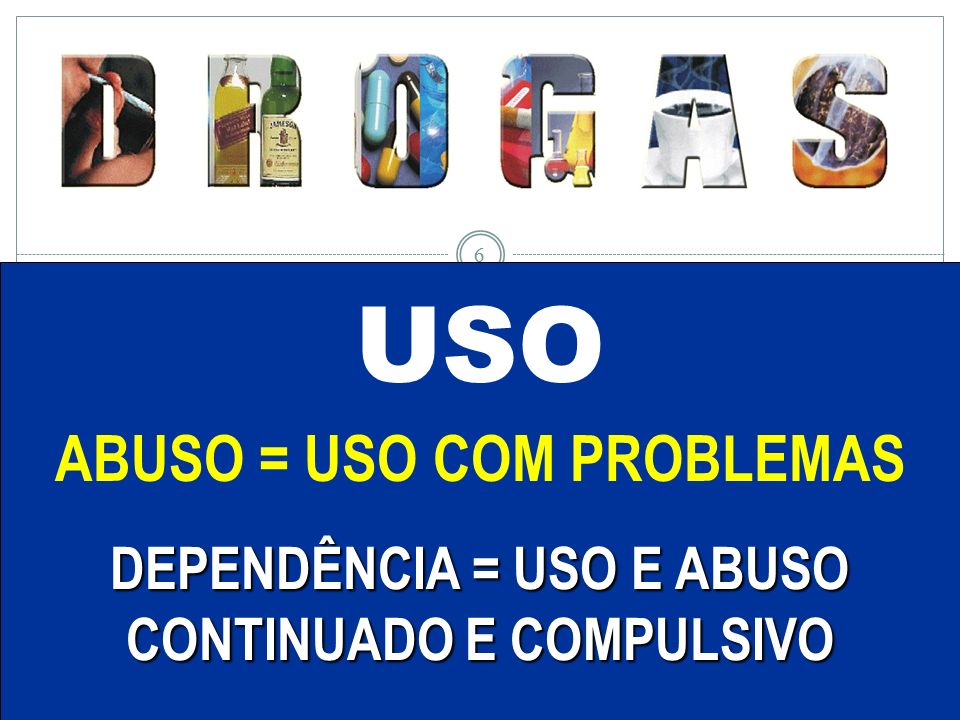 USO ABUSO = USO COM PROBLEMAS
