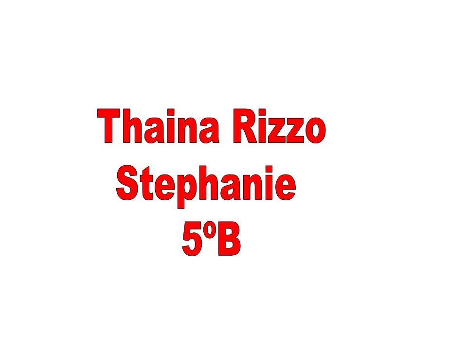 Thaina Rizzo Stephanie 5ºB