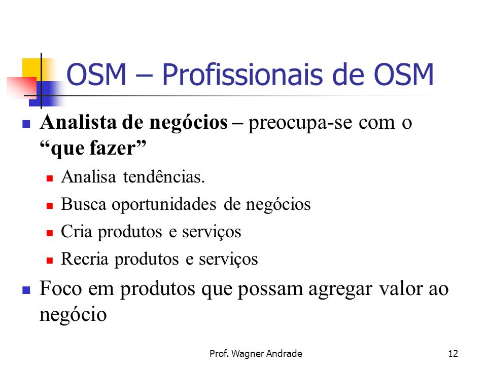 OSM – Profissionais de OSM