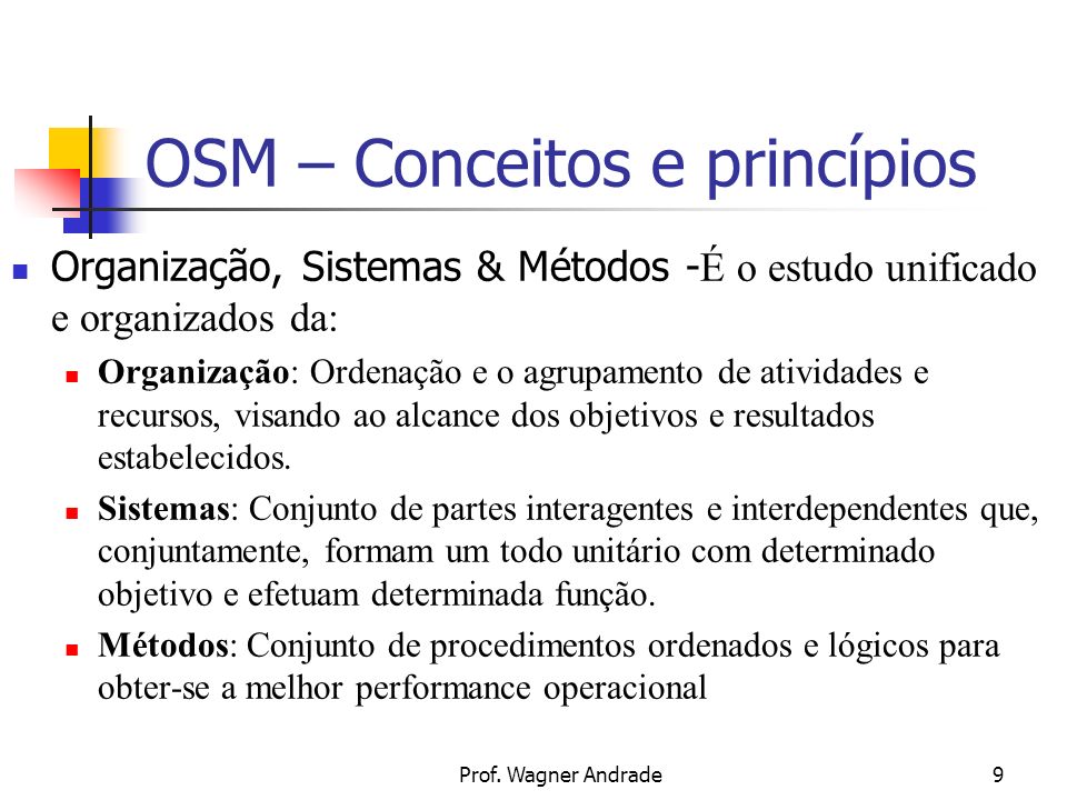 OSM – Conceitos e princípios