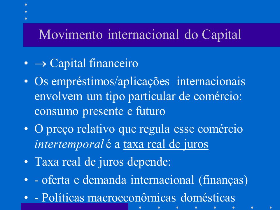 Movimento internacional do Capital