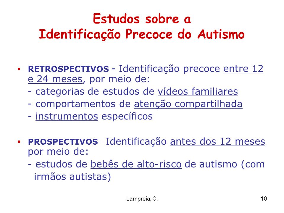 Identificação precoce do Autismo: primeiros sinais de alerta – Evolvere –  Centro de Estudos em Fonoaudiologia e Terapias Associadas