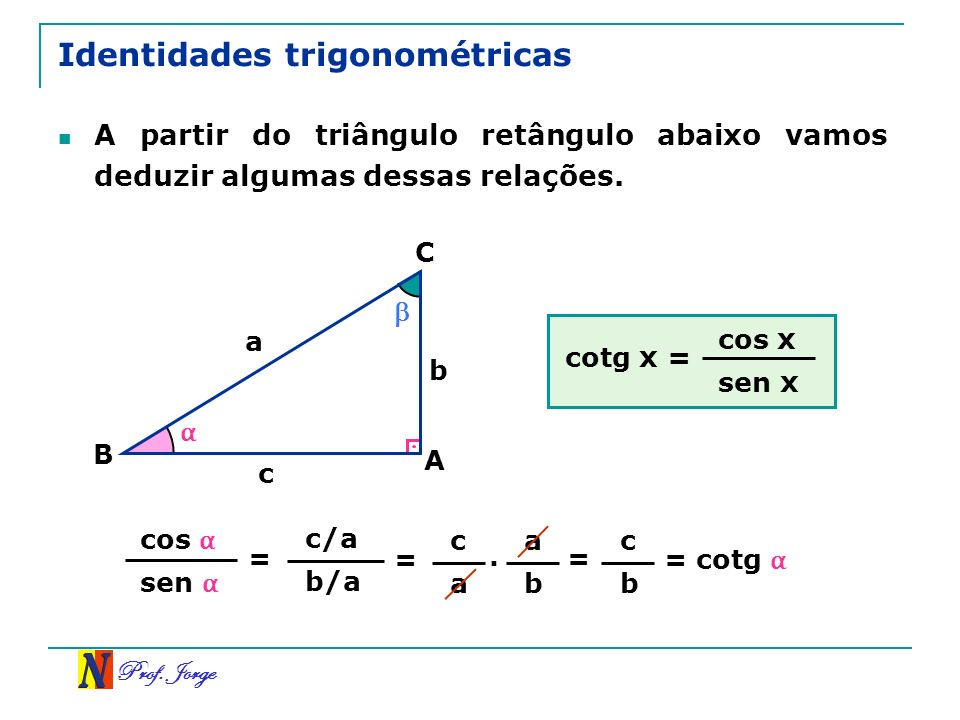 Identidades trigonométricas