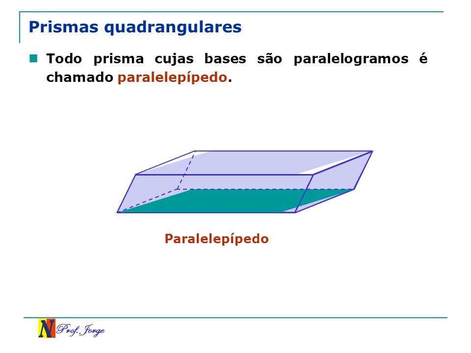 Prismas quadrangulares