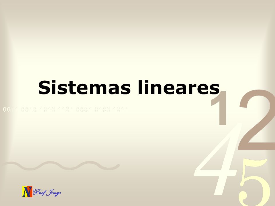Sistemas lineares