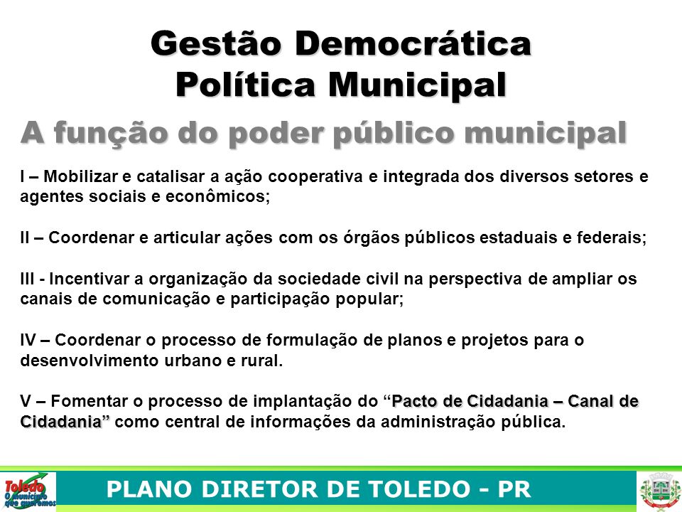 Gestão Democrática Política Municipal