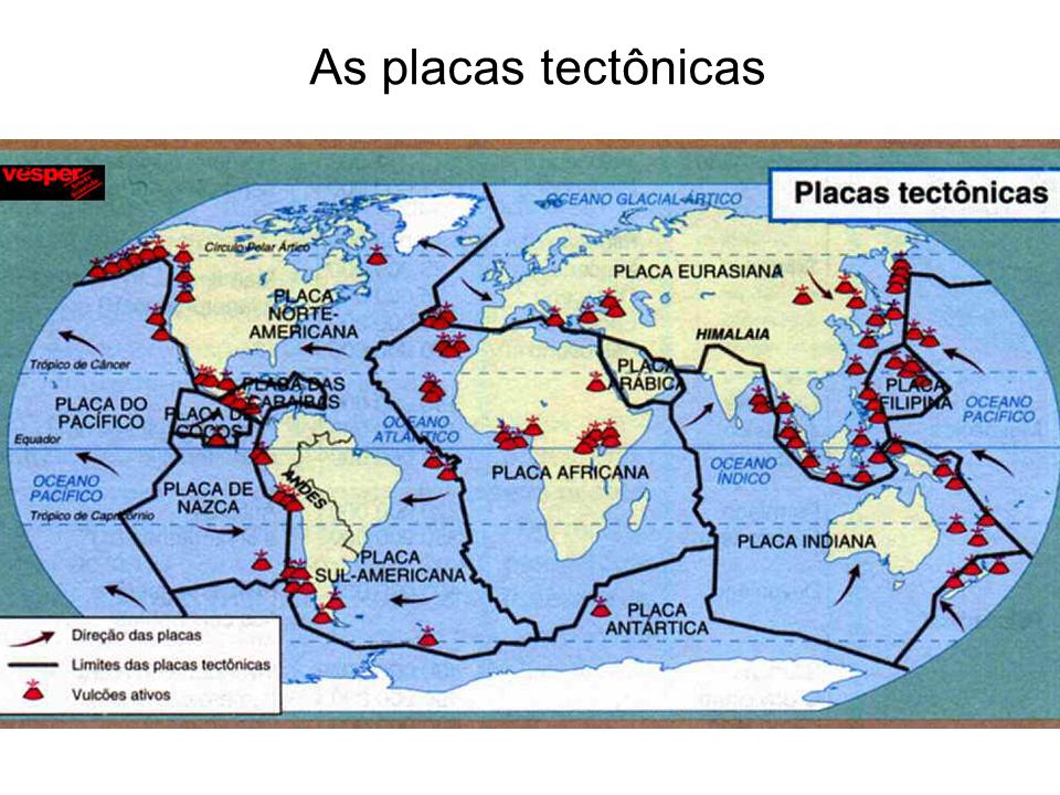 As placas tectônicas