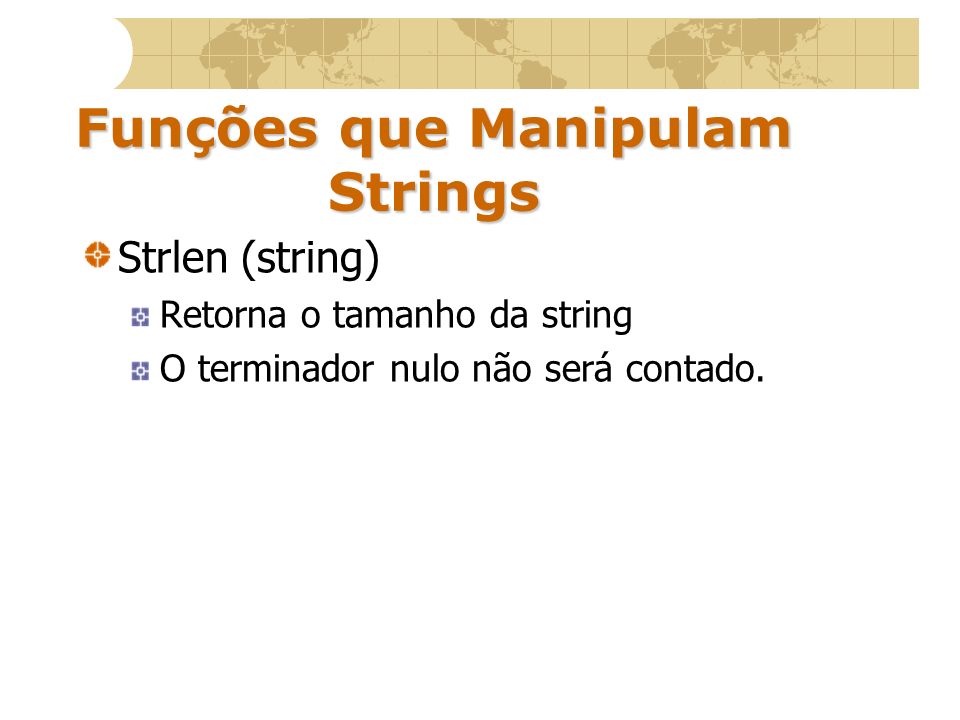 Funções que Manipulam Strings