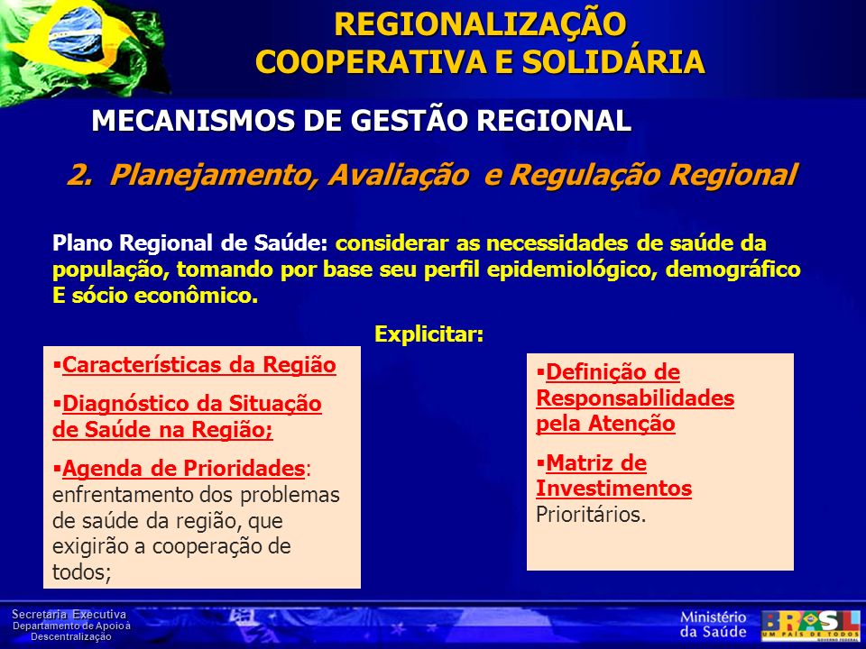MECANISMOS DE GESTÃO REGIONAL