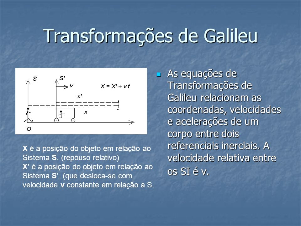 Transformações de Galileu