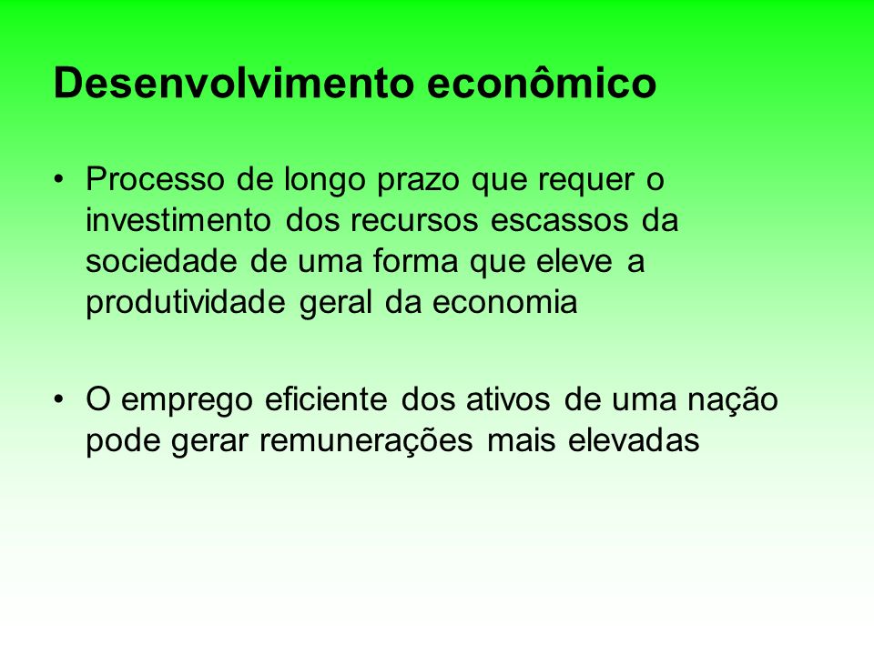 Desenvolvimento econômico
