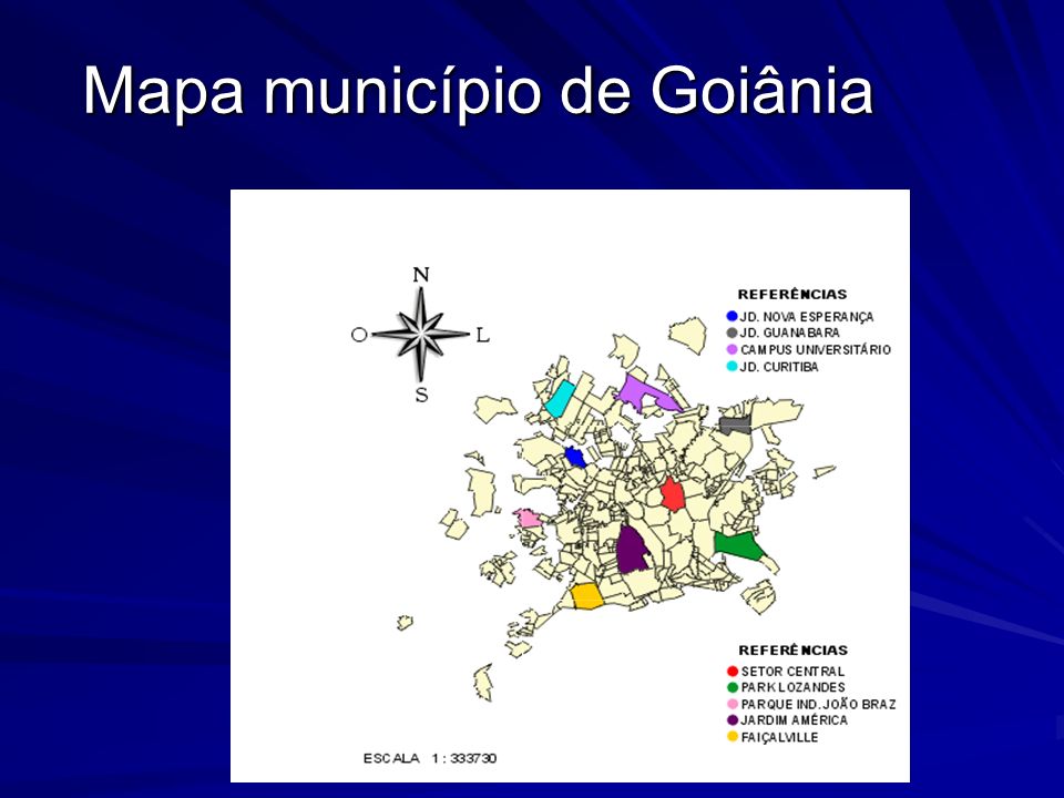 Mapa município de Goiânia