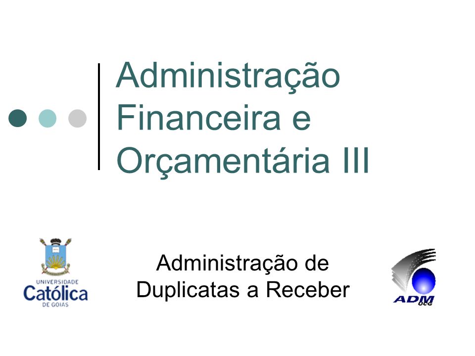Administração Financeira e Orçamentária III