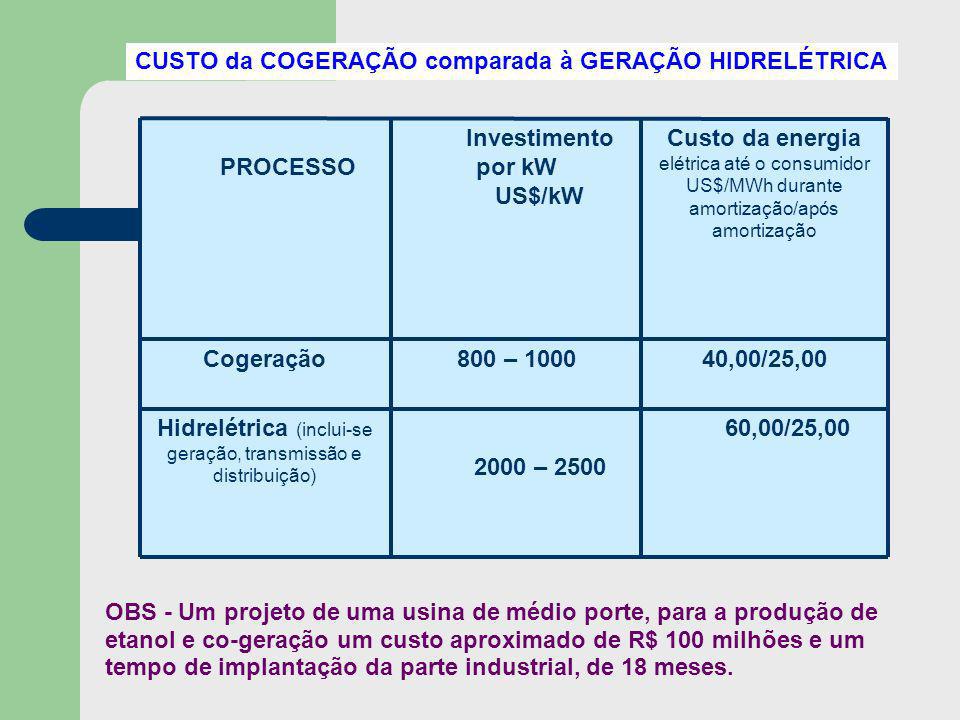 Hidrelétrica (inclui-se geração, transmissão e distribuição)