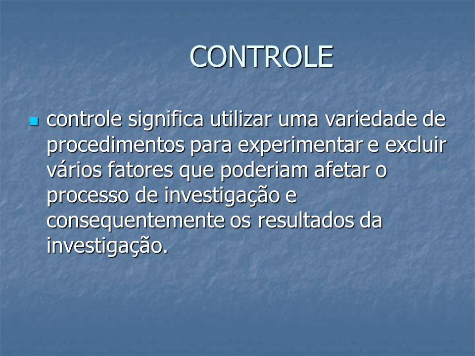 CONTROLE