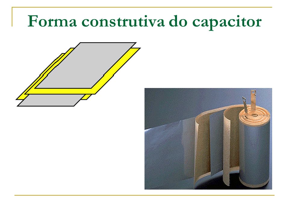 Forma construtiva do capacitor