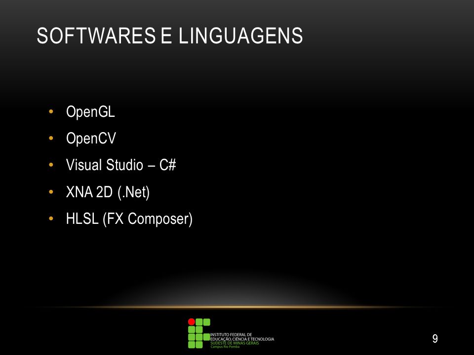 Softwares e Linguagens