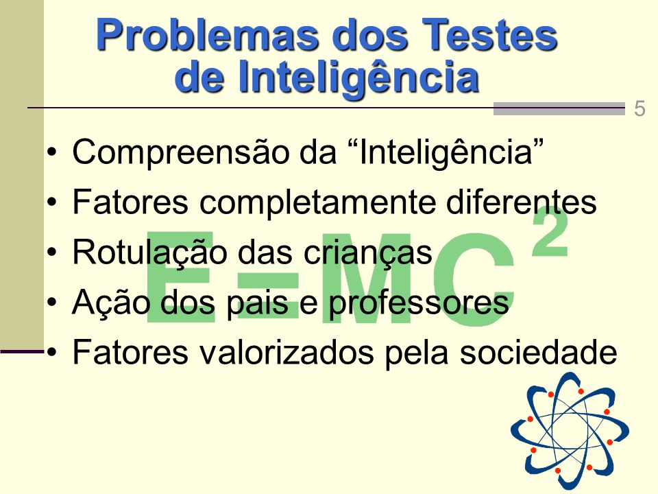 Problemas dos Testes de Inteligência