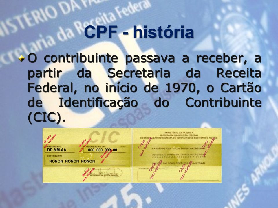 CPF - história