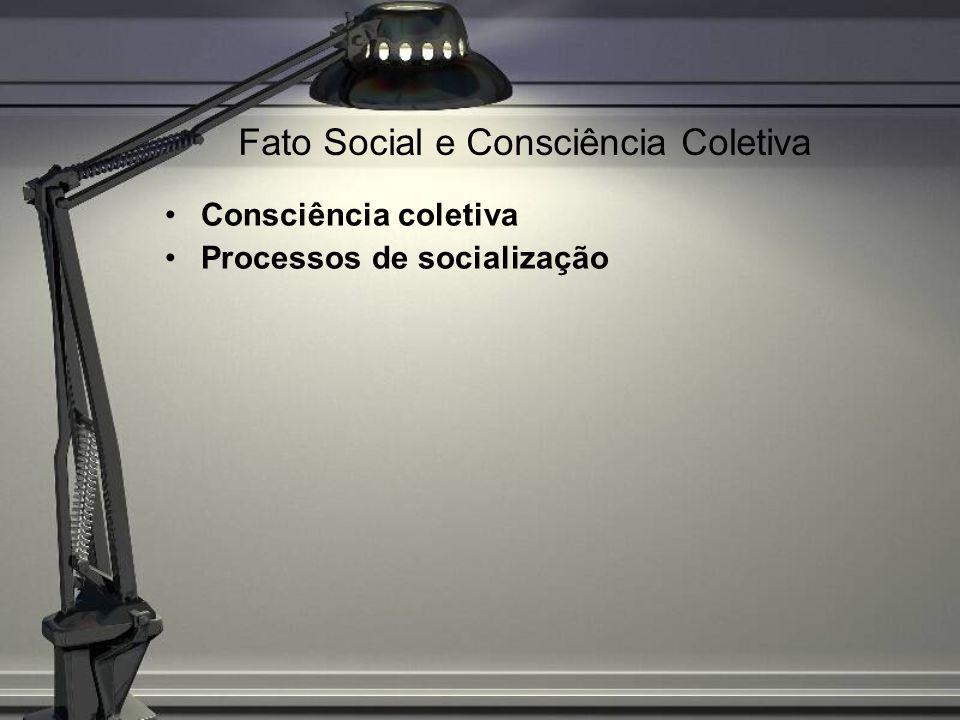 Fato Social e Consciência Coletiva