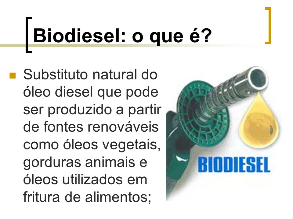 Biodiesel: o que é