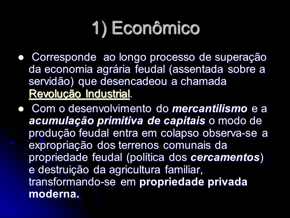 1) Econômico