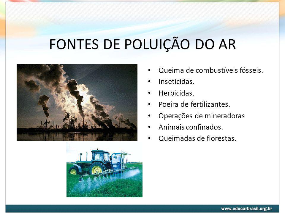 FONTES DE POLUIÇÃO DO AR
