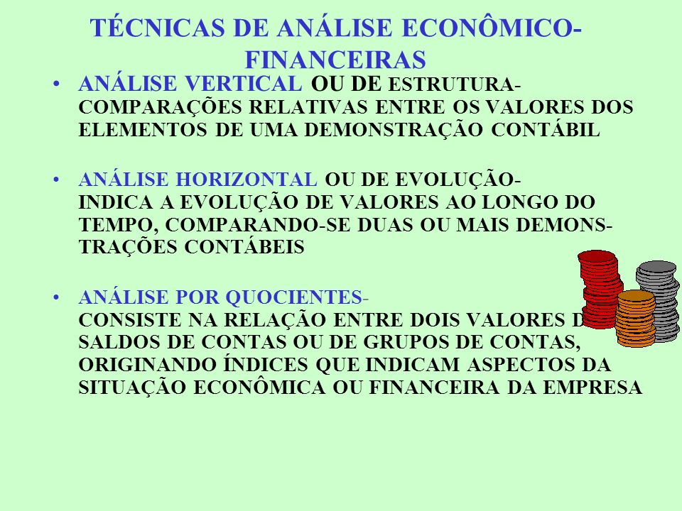 TÉCNICAS DE ANÁLISE ECONÔMICO-FINANCEIRAS