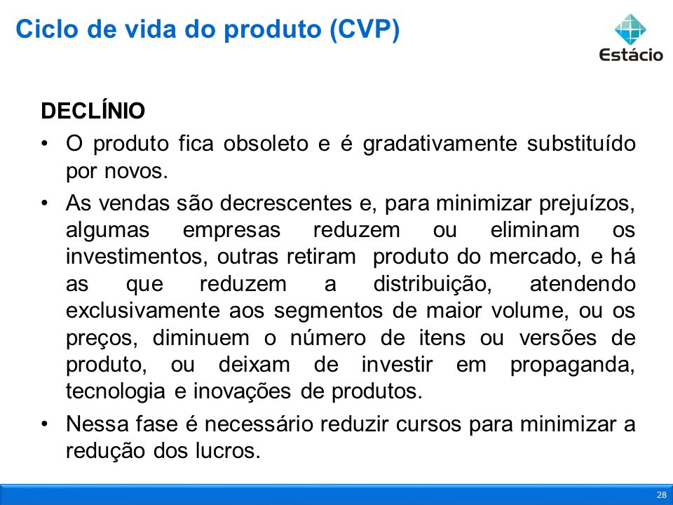 Ciclo de vida do produto (CVP)