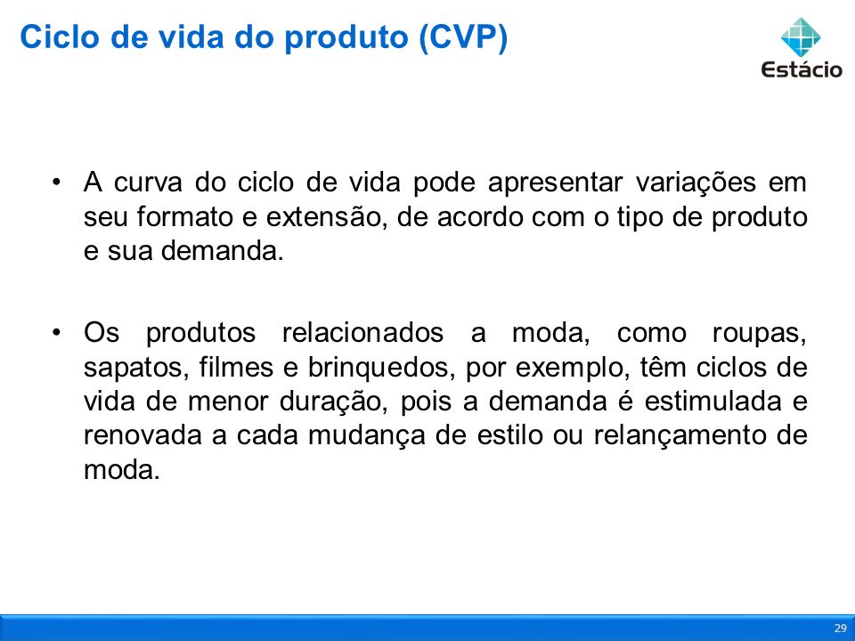 Ciclo de vida do produto (CVP)