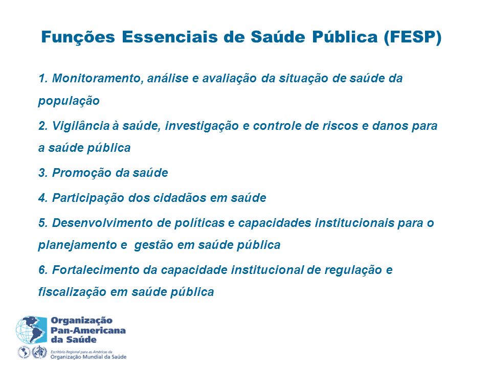 Funções Essenciais de Saúde Pública (FESP)